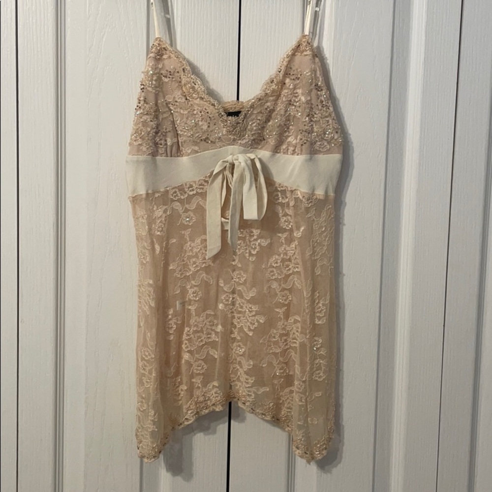 Lace beaded camisole